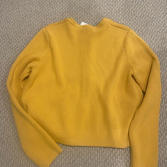 J. Crew Yellow Cardigan Sweater - Picture 6 of 6